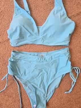 Light Blue Two-Piece Bikini Set